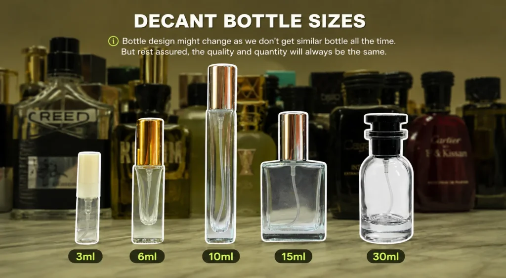 Bottle sizes